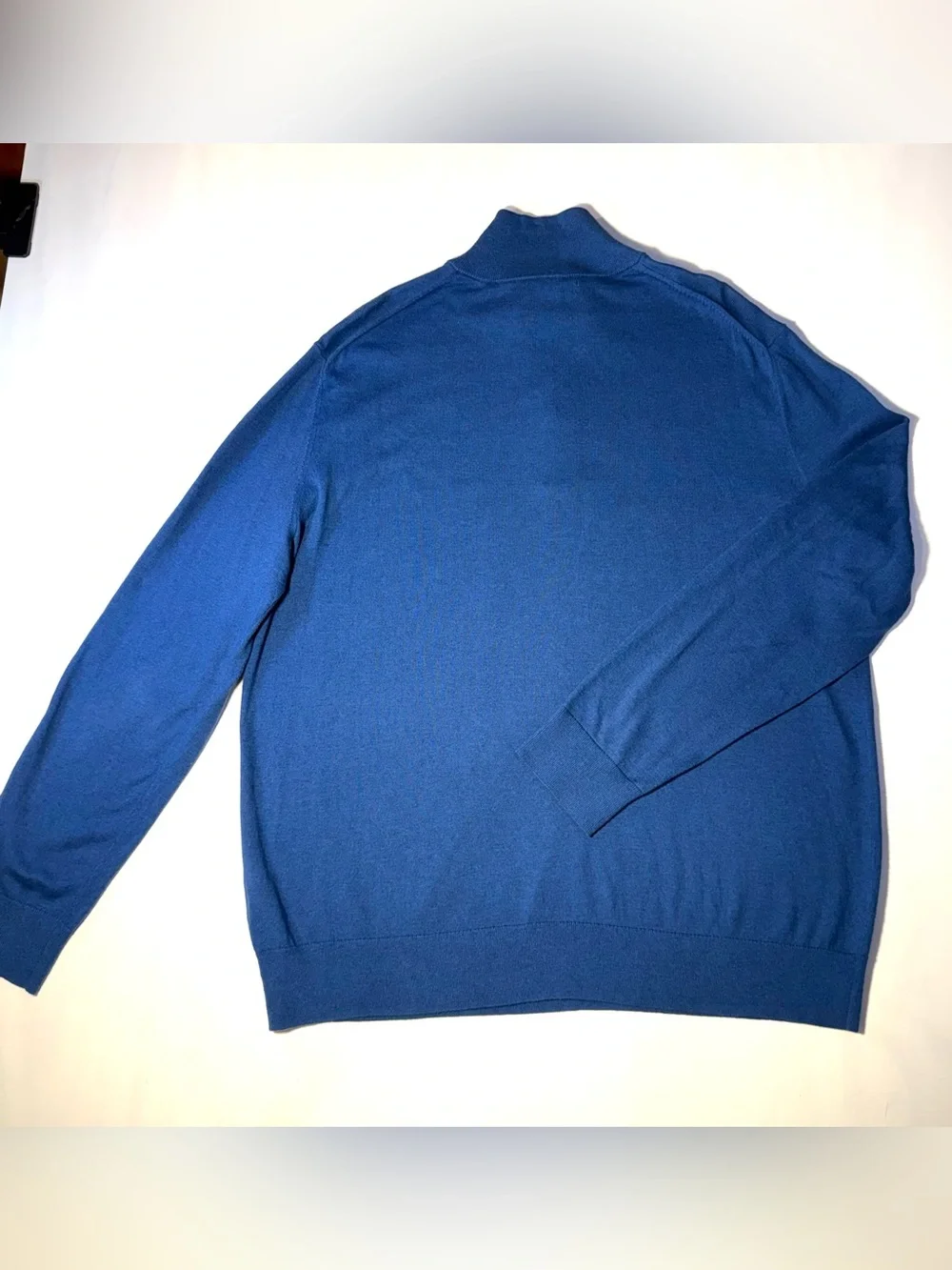 Banana Republic Pima Cotton Cashmere 1/4 Zip Sweater Blue Men’s XL
